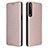 Custodia Portafoglio In Pelle Cover con Supporto L02Z per LG Stylo 7 Oro Rosa