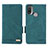 Custodia Portafoglio In Pelle Cover con Supporto L02Z per Motorola Moto E20 Verde