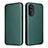 Custodia Portafoglio In Pelle Cover con Supporto L02Z per Motorola Moto Edge (2022) 5G Verde