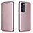 Custodia Portafoglio In Pelle Cover con Supporto L02Z per Motorola Moto Edge 30 Pro 5G Oro Rosa