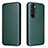 Custodia Portafoglio In Pelle Cover con Supporto L02Z per Motorola Moto Edge Plus (2022) 5G Verde