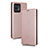 Custodia Portafoglio In Pelle Cover con Supporto L02Z per Motorola Moto Edge Plus (2023) 5G Oro Rosa