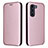 Custodia Portafoglio In Pelle Cover con Supporto L02Z per Motorola Moto Edge S30 5G Oro Rosa