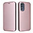 Custodia Portafoglio In Pelle Cover con Supporto L02Z per Motorola Moto G62 5G Oro Rosa