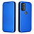 Custodia Portafoglio In Pelle Cover con Supporto L02Z per Motorola Moto G71 5G Blu