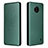 Custodia Portafoglio In Pelle Cover con Supporto L02Z per Nokia C10 Verde