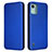 Custodia Portafoglio In Pelle Cover con Supporto L02Z per Nokia C12 Blu