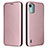 Custodia Portafoglio In Pelle Cover con Supporto L02Z per Nokia C12 Oro Rosa