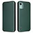 Custodia Portafoglio In Pelle Cover con Supporto L02Z per Nokia C12 Plus Verde