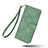 Custodia Portafoglio In Pelle Cover con Supporto L02Z per Nothing Phone 1 Verde