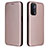 Custodia Portafoglio In Pelle Cover con Supporto L02Z per OnePlus Nord N200 5G Oro Rosa