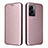 Custodia Portafoglio In Pelle Cover con Supporto L02Z per Oppo A57 5G Oro Rosa