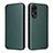 Custodia Portafoglio In Pelle Cover con Supporto L02Z per Oppo A78 4G Verde