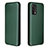 Custodia Portafoglio In Pelle Cover con Supporto L02Z per Oppo F19 Verde