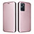 Custodia Portafoglio In Pelle Cover con Supporto L02Z per Oppo K10 4G Oro Rosa