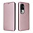 Custodia Portafoglio In Pelle Cover con Supporto L02Z per Oppo Reno10 Pro+ Plus 5G Oro Rosa