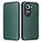 Custodia Portafoglio In Pelle Cover con Supporto L02Z per Oppo Reno11 5G Verde