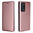 Custodia Portafoglio In Pelle Cover con Supporto L02Z per Oppo Reno6 Pro 5G Oro Rosa