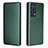 Custodia Portafoglio In Pelle Cover con Supporto L02Z per Oppo Reno6 Pro+ Plus 5G Verde