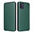 Custodia Portafoglio In Pelle Cover con Supporto L02Z per Samsung Galaxy A03 Verde