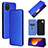 Custodia Portafoglio In Pelle Cover con Supporto L02Z per Samsung Galaxy A12 Blu