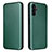 Custodia Portafoglio In Pelle Cover con Supporto L02Z per Samsung Galaxy A13 5G Verde