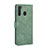 Custodia Portafoglio In Pelle Cover con Supporto L02Z per Samsung Galaxy A21 Verde