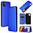 Custodia Portafoglio In Pelle Cover con Supporto L02Z per Samsung Galaxy A22 5G Blu