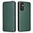 Custodia Portafoglio In Pelle Cover con Supporto L02Z per Samsung Galaxy F13 4G Verde