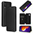 Custodia Portafoglio In Pelle Cover con Supporto L02Z per Samsung Galaxy M12 Nero