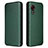 Custodia Portafoglio In Pelle Cover con Supporto L02Z per Samsung Galaxy XCover 5 SM-G525F Verde