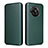 Custodia Portafoglio In Pelle Cover con Supporto L02Z per Sharp Aquos R7 Verde