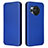 Custodia Portafoglio In Pelle Cover con Supporto L02Z per Sharp Aquos R8 Blu