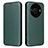 Custodia Portafoglio In Pelle Cover con Supporto L02Z per Sharp Aquos R8 Pro Verde