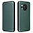 Custodia Portafoglio In Pelle Cover con Supporto L02Z per Sharp Aquos R8 Verde