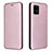 Custodia Portafoglio In Pelle Cover con Supporto L02Z per Sharp Aquos Zero6 Oro Rosa