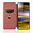 Custodia Portafoglio In Pelle Cover con Supporto L02Z per Sony Xperia 10 III SO-52B