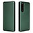 Custodia Portafoglio In Pelle Cover con Supporto L02Z per Sony Xperia 5 III SO-53B Verde