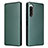 Custodia Portafoglio In Pelle Cover con Supporto L02Z per Sony Xperia 5 IV Verde