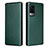 Custodia Portafoglio In Pelle Cover con Supporto L02Z per Vivo X60 Pro 5G Verde