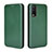 Custodia Portafoglio In Pelle Cover con Supporto L02Z per Vivo Y20T Verde