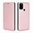 Custodia Portafoglio In Pelle Cover con Supporto L02Z per Wiko View5 Oro Rosa