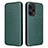 Custodia Portafoglio In Pelle Cover con Supporto L02Z per Xiaomi Poco F5 5G Verde