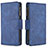 Custodia Portafoglio In Pelle Cover con Supporto L03 per Apple iPhone 13 Pro Blu