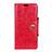 Custodia Portafoglio In Pelle Cover con Supporto L03 per Doogee X70 Rosso