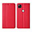 Custodia Portafoglio In Pelle Cover con Supporto L03 per Google Pixel 4a Rosso