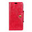 Custodia Portafoglio In Pelle Cover con Supporto L03 per HTC Desire 12 Plus Rosso