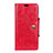 Custodia Portafoglio In Pelle Cover con Supporto L03 per HTC U12 Plus Rosso