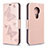 Custodia Portafoglio In Pelle Cover con Supporto L03 per Nokia 6.2 Oro Rosa