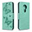 Custodia Portafoglio In Pelle Cover con Supporto L03 per Nokia 6.2 Verde